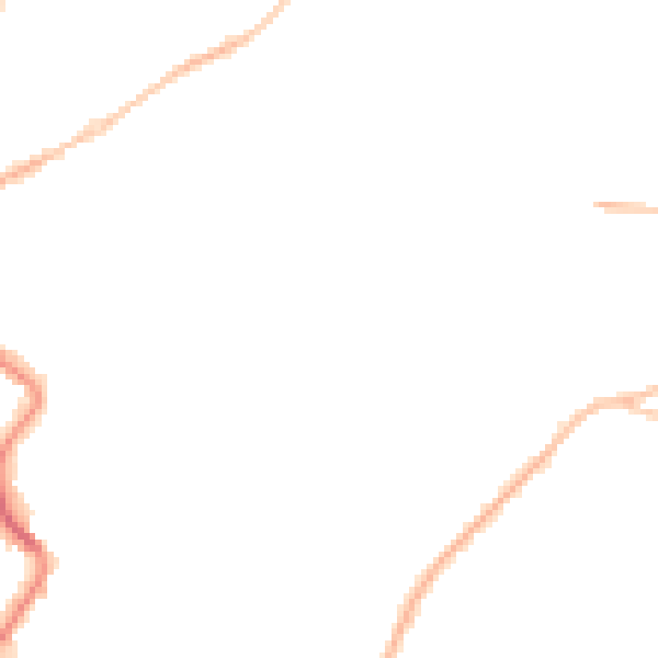 Night-time road noise heatmap for GL52 2TA
