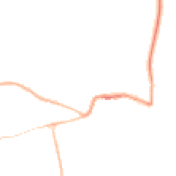 Night-time road noise heatmap for GL52 3AP