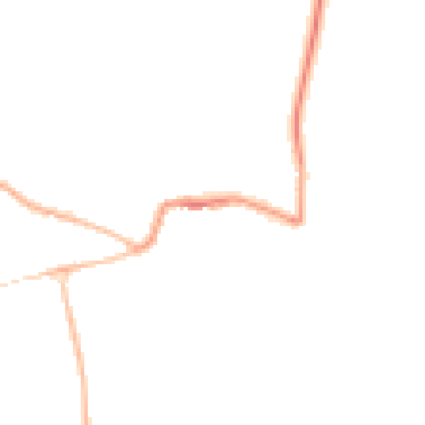 Night-time road noise heatmap for GL52 3AT