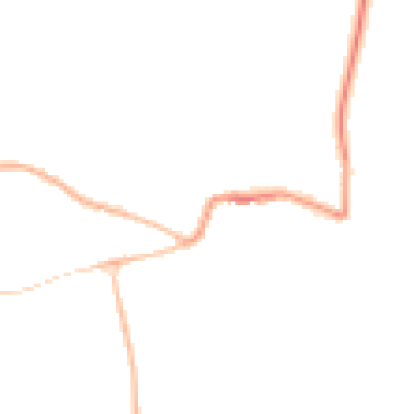 Night-time road noise heatmap for GL52 3AW