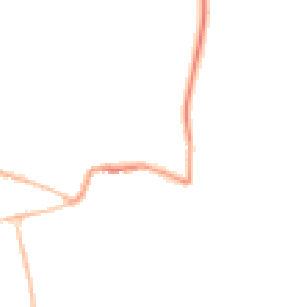 Night-time road noise heatmap for GL52 3AX