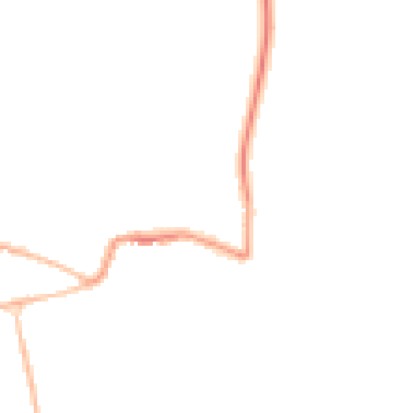Night-time road noise heatmap for GL52 3BX