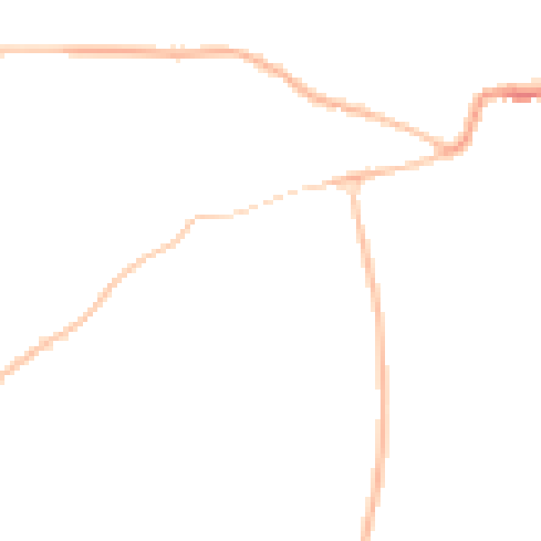Night-time road noise heatmap for GL52 3DA