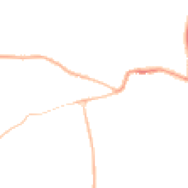 Night-time road noise heatmap for GL52 3DD
