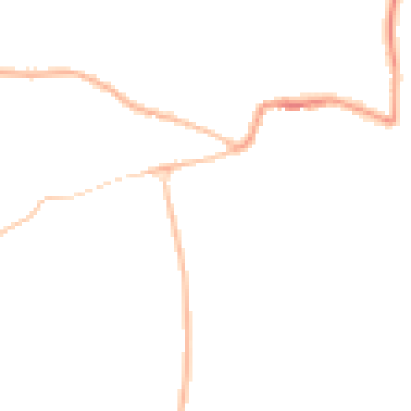 Night-time road noise heatmap for GL52 3DG