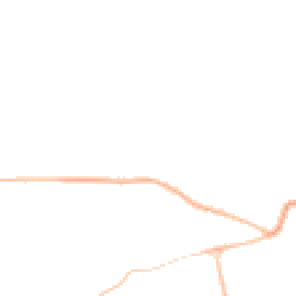 Night-time road noise heatmap for GL52 3ED