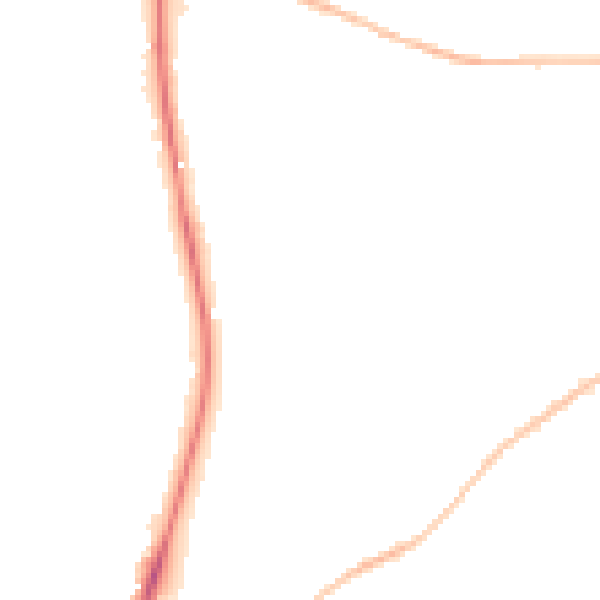 Night-time road noise heatmap for GL52 3JA