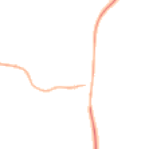 Night-time road noise heatmap for GL52 3NP