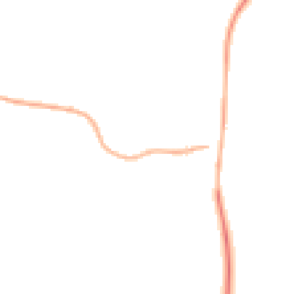 Night-time road noise heatmap for GL52 3NY
