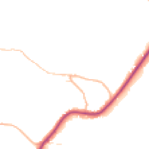 Daytime road noise heatmap for GL52 3PU