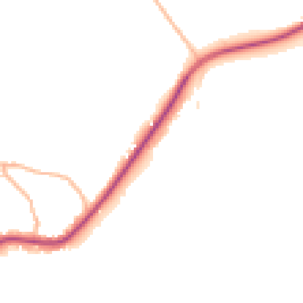 Daytime road noise heatmap for GL52 3PW