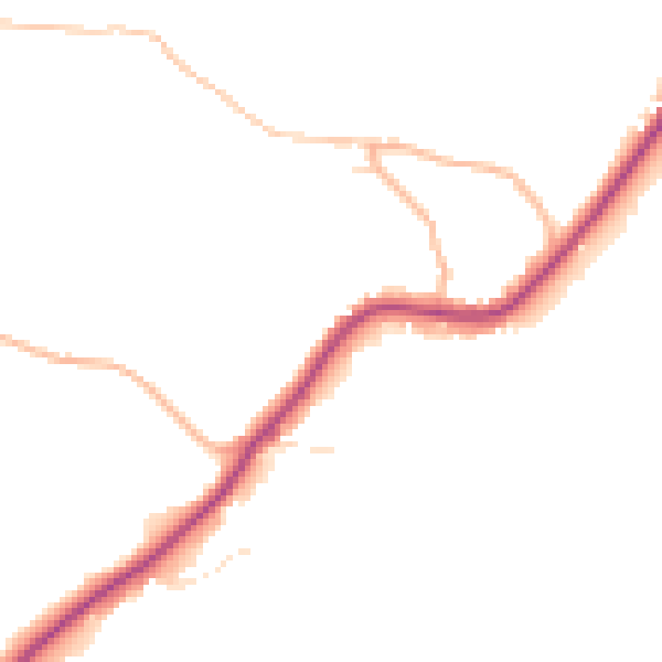 Daytime road noise heatmap for GL52 3PX