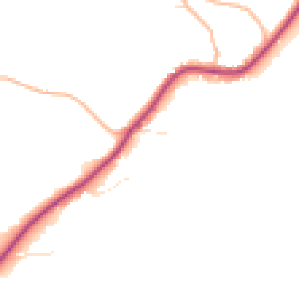 Daytime road noise heatmap for GL52 3PY