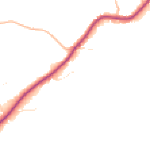 Daytime road noise heatmap for GL52 3QD