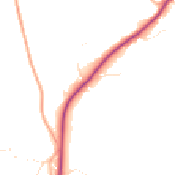 Daytime road noise heatmap for GL52 3QG