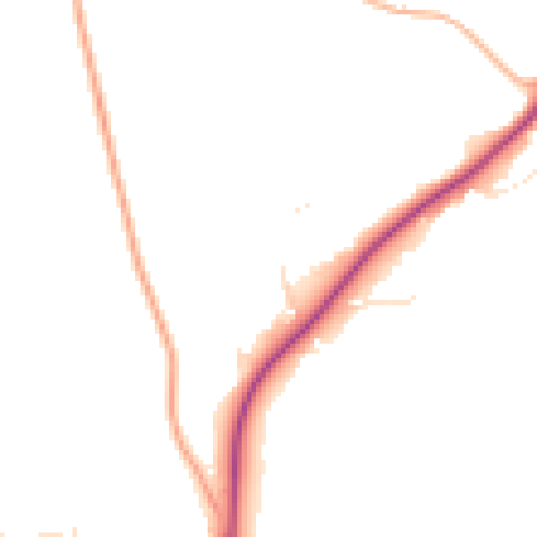 Daytime road noise heatmap for GL52 3QH