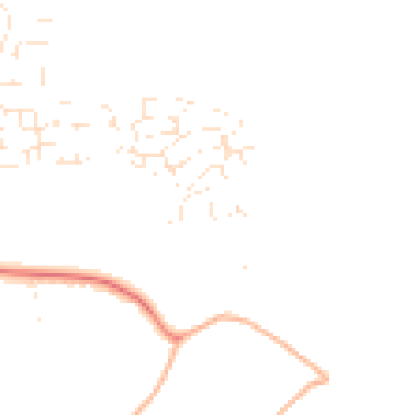 Daytime road noise heatmap for GL52 5AJ