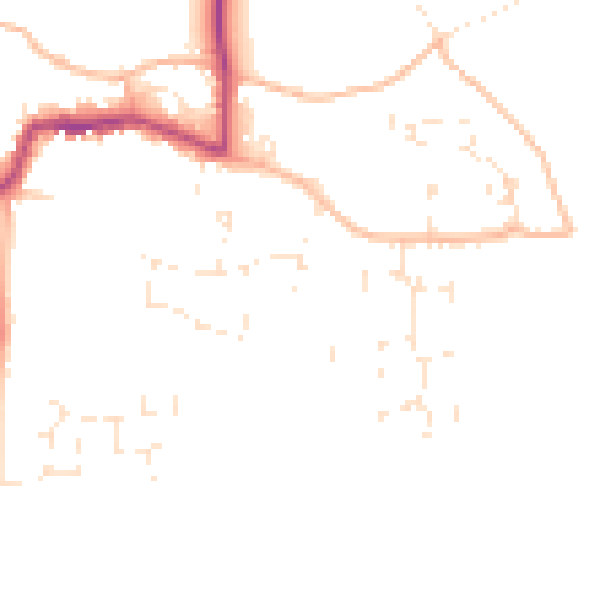 Daytime road noise heatmap for GL52 5BD