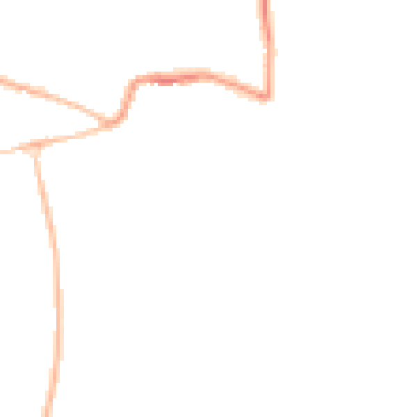 Night-time road noise heatmap for GL52 5BS