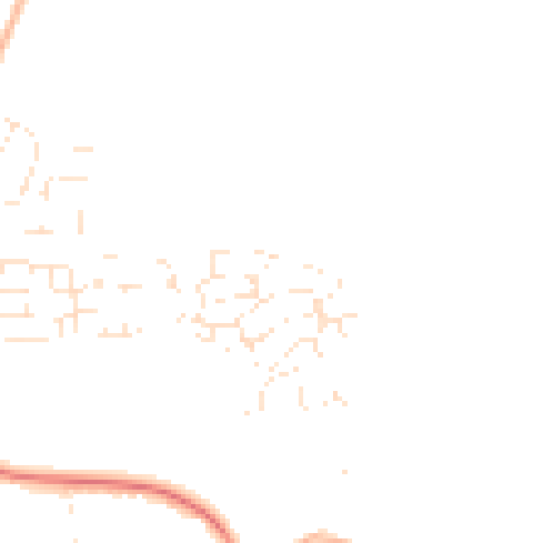 Daytime road noise heatmap for GL52 5FB
