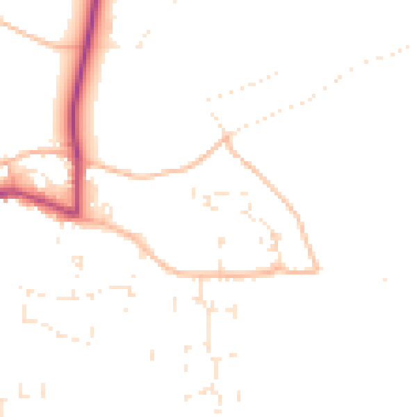 Daytime road noise heatmap for GL52 5FG