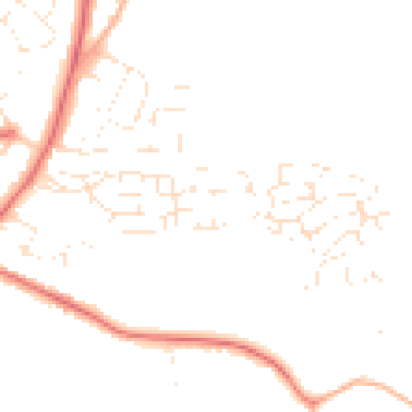 Daytime road noise heatmap for GL52 5FS