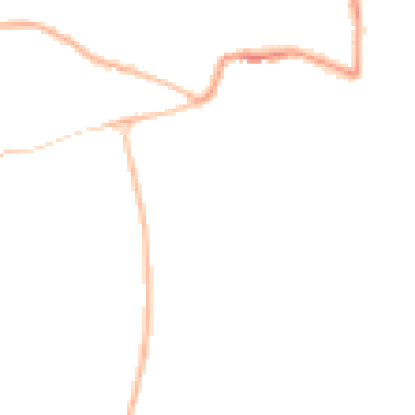 Night-time road noise heatmap for GL52 5JB