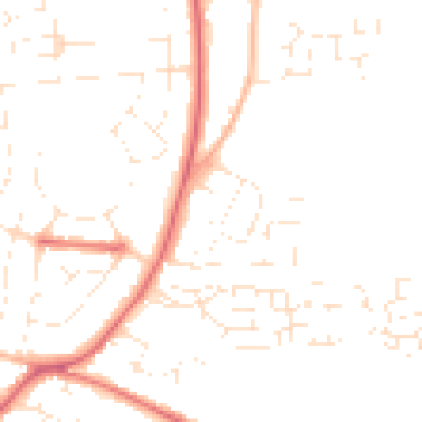 Daytime road noise heatmap for GL52 5LG