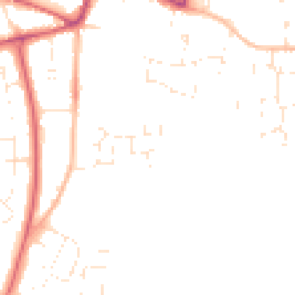 Daytime road noise heatmap for GL52 5LR