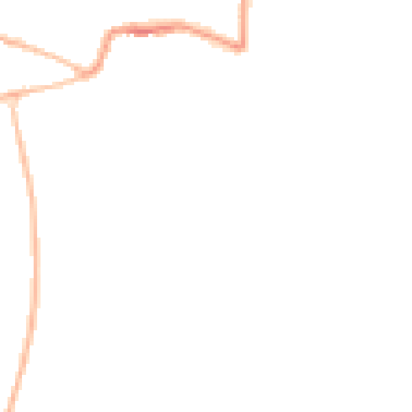 Night-time road noise heatmap for GL52 5LW