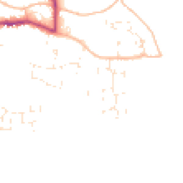 Daytime road noise heatmap for GL52 5SD