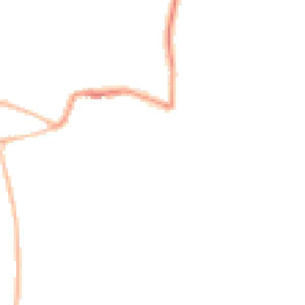 Night-time road noise heatmap for GL52 5SG