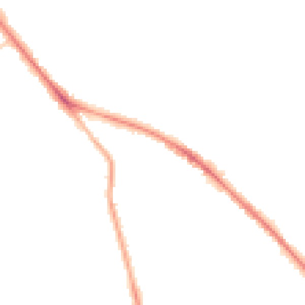Night-time road noise heatmap for GL52 6JA