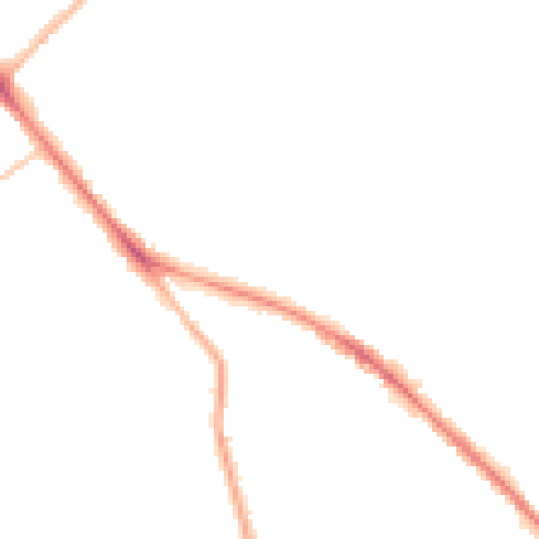 Night-time road noise heatmap for GL52 6JE
