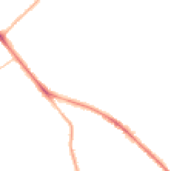 Night-time road noise heatmap for GL52 6JF