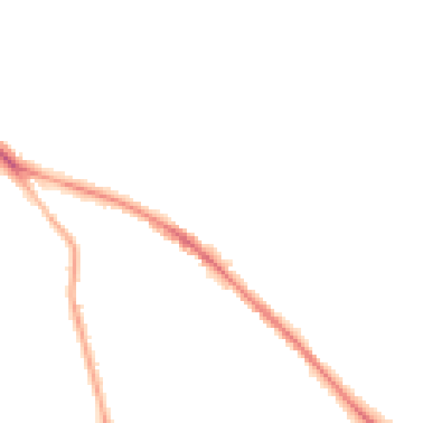Night-time road noise heatmap for GL52 6LA