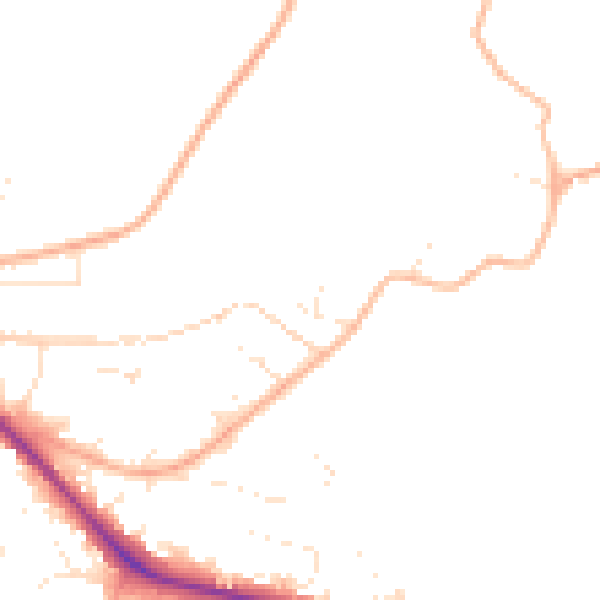 Daytime road noise heatmap for GL52 6NP