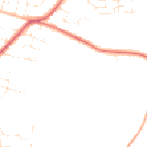 Daytime road noise heatmap for GL52 6PB