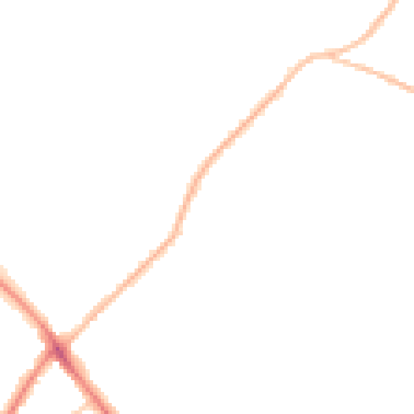 Night-time road noise heatmap for GL52 6RB