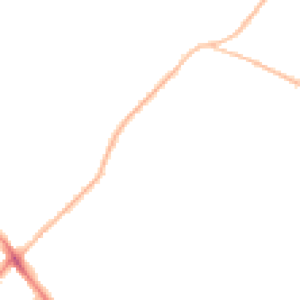 Night-time road noise heatmap for GL52 6RD