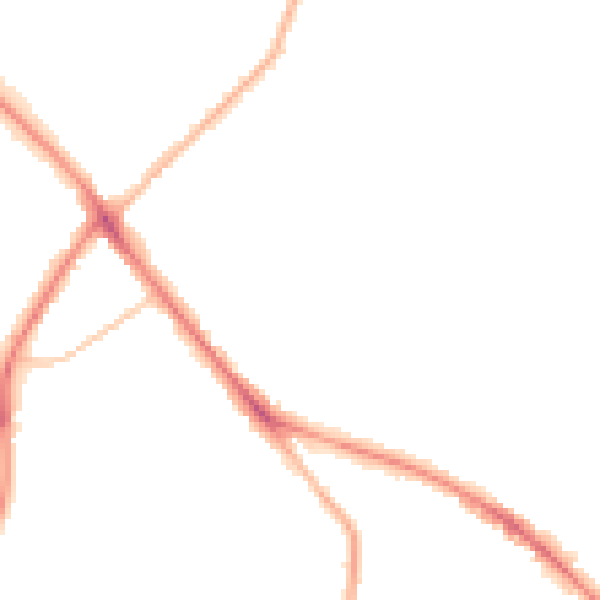Night-time road noise heatmap for GL52 6RQ