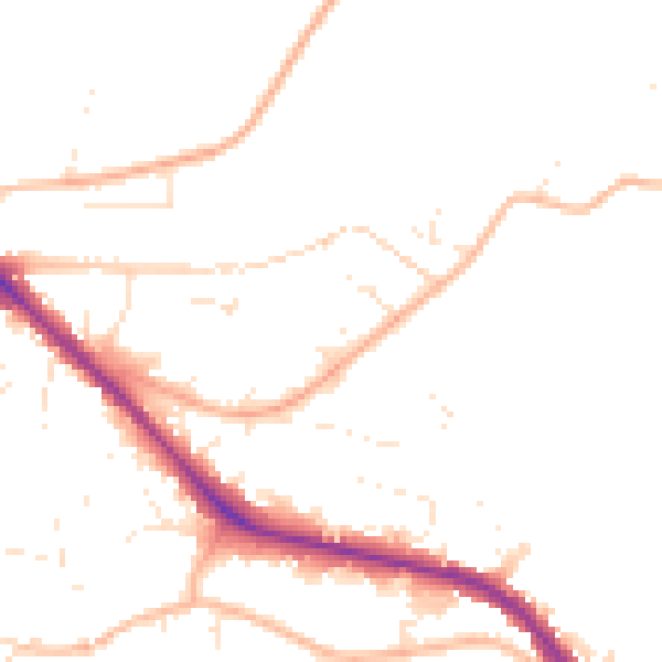 Daytime road noise heatmap for GL52 6YA