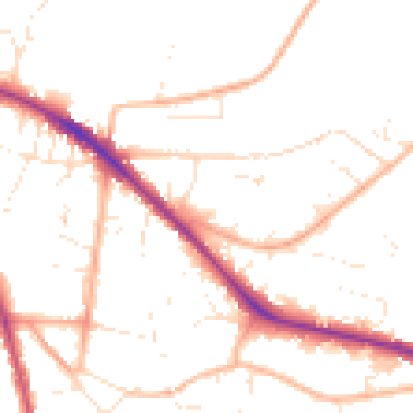 Daytime road noise heatmap for GL52 6YH