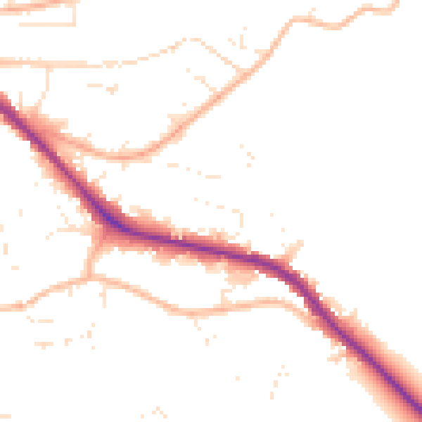 Daytime road noise heatmap for GL52 6YR