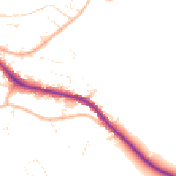 Daytime road noise heatmap for GL52 6YU