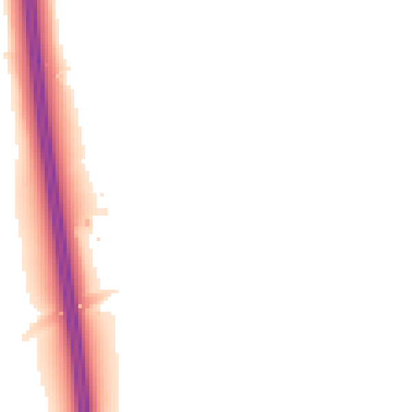 Night-time road noise heatmap for GL52 7SA