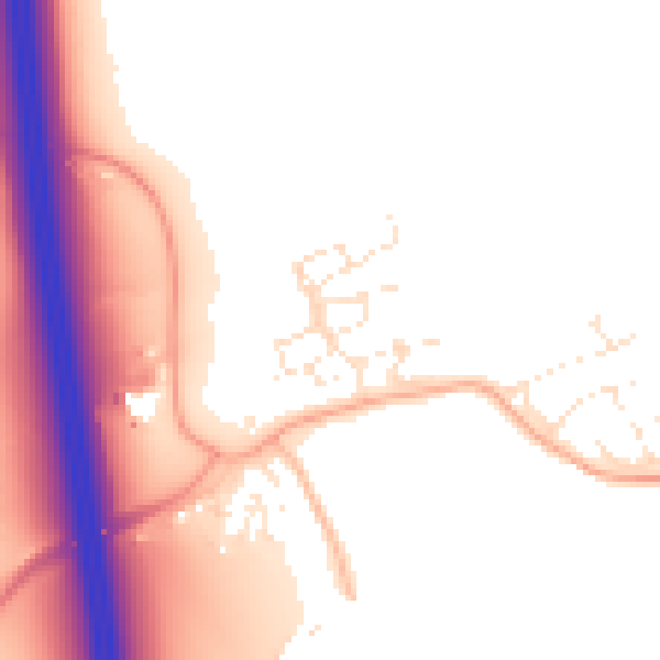 Daytime road noise heatmap for GL52 7SB