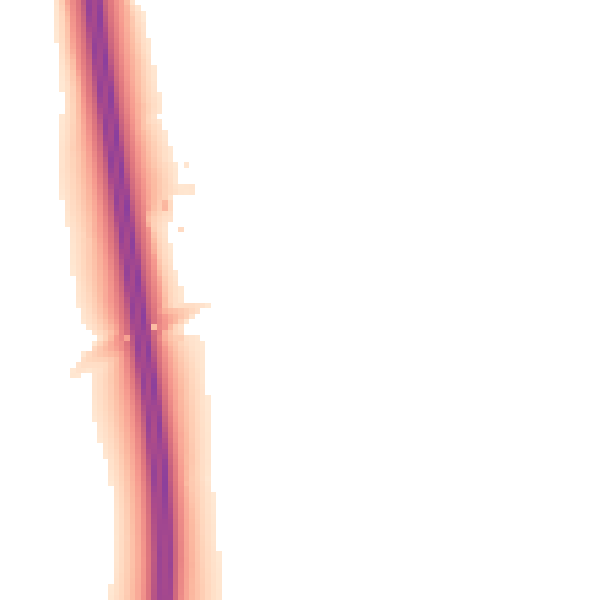Night-time road noise heatmap for GL52 7SH