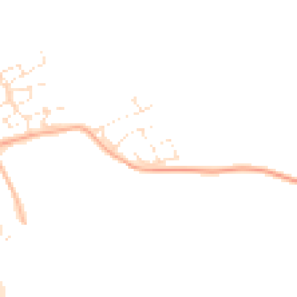 Daytime road noise heatmap for GL52 7SL