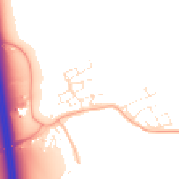 Daytime road noise heatmap for GL52 7SR